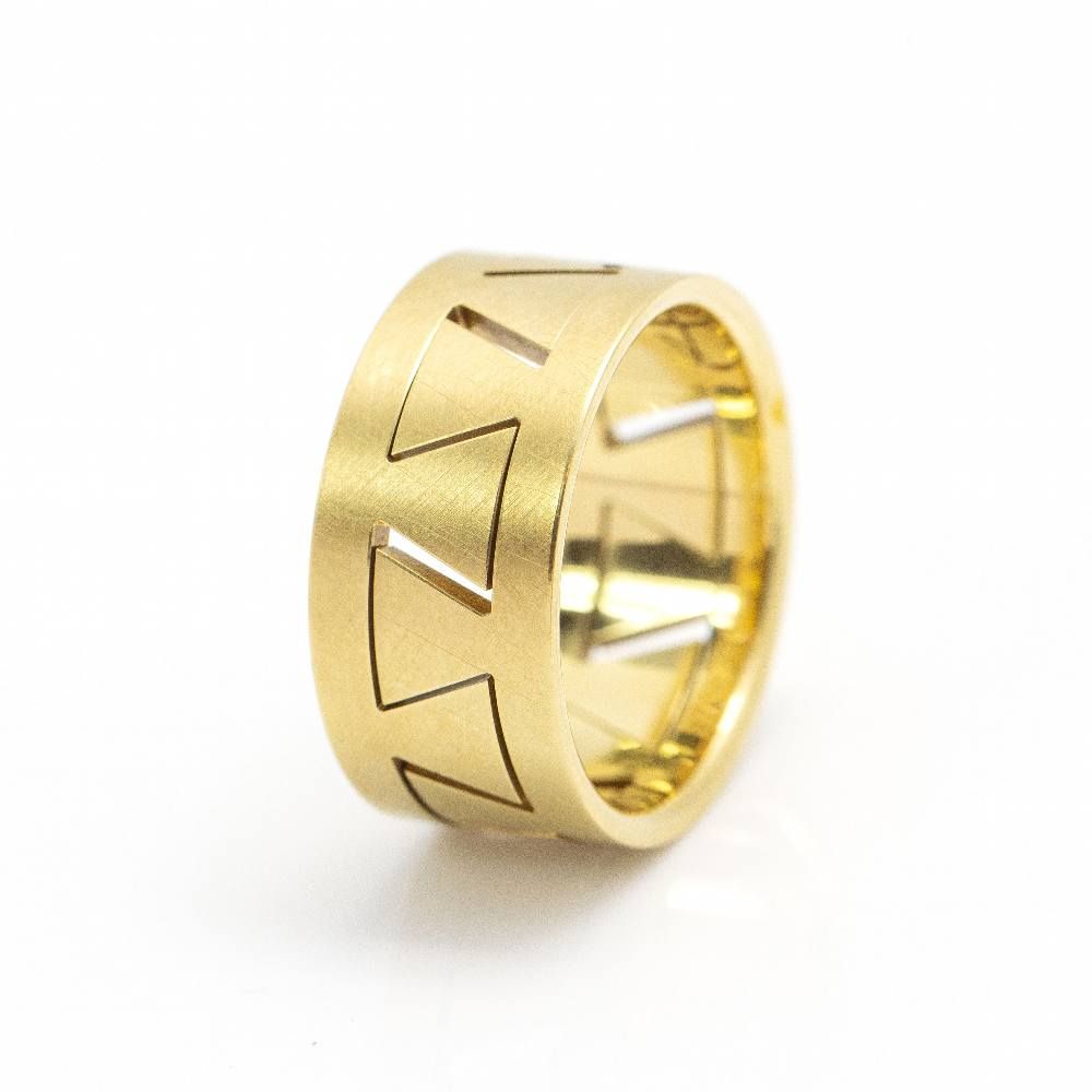 Bague Bandeau NIESSING "Meandro" en or jaune - Castafiore