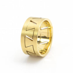 Bague Bandeau NIESSING "Meandro" en or jaune - Castafiore