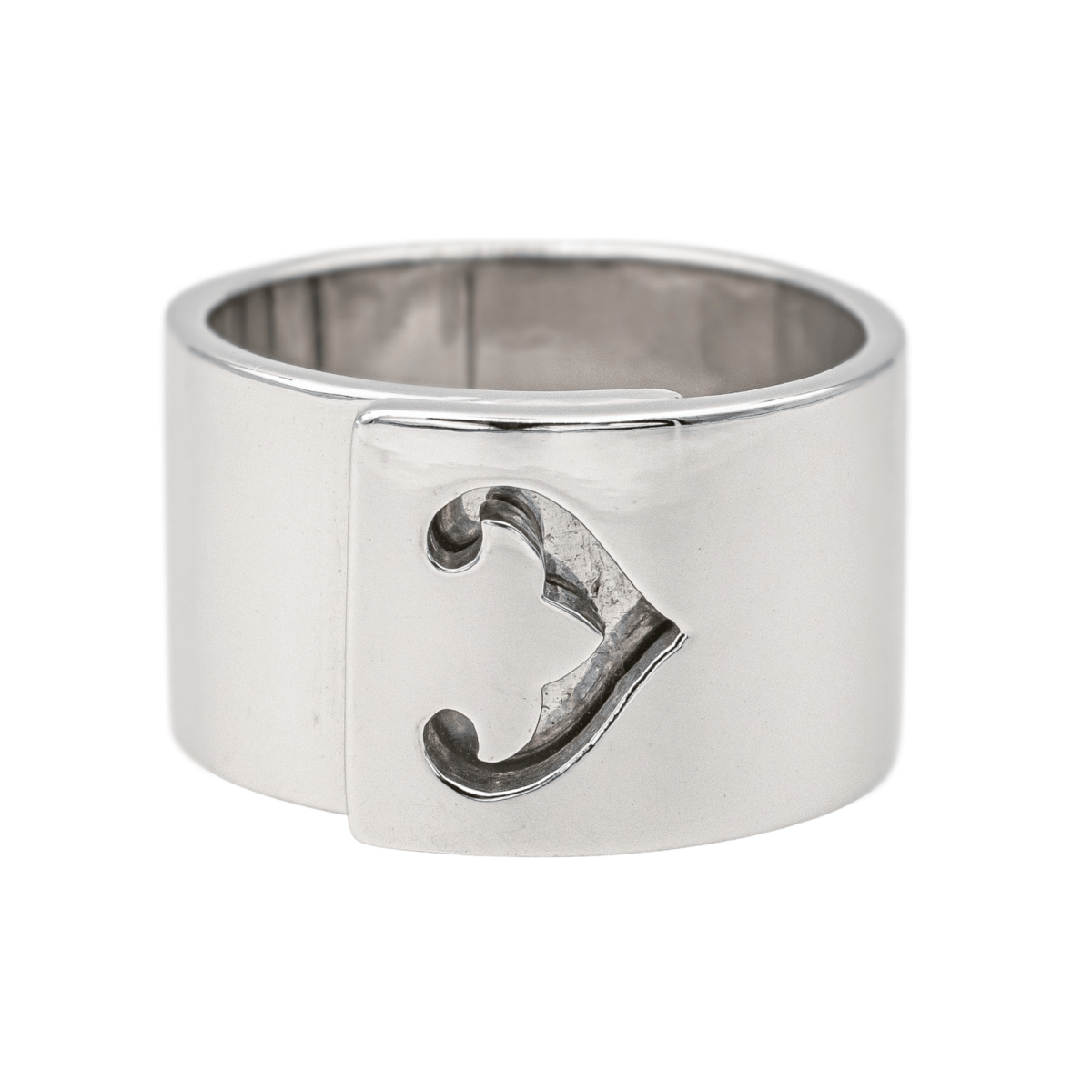 Bague Bandeau O.J. Perrin "Légende" en or blanc - Castafiore