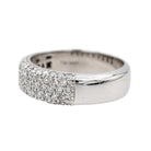 Bague Bandeau Or Blanc Diamant - Castafiore