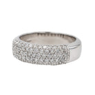 Bague Bandeau Or Blanc Diamant - Castafiore