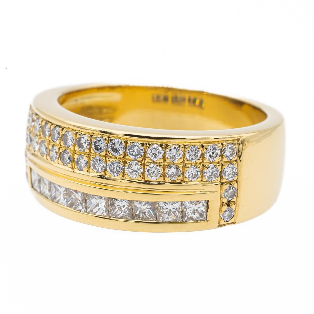 Bague Bandeau Or jaune Diamant - Castafiore