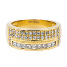 Bague Bandeau Or jaune Diamant - Castafiore