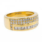 Bague Bandeau Or jaune Diamant - Castafiore