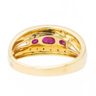 Bague Bandeau Or jaune Rubis - Castafiore