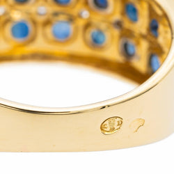 Bague Bandeau Or jaune Saphir - Castafiore