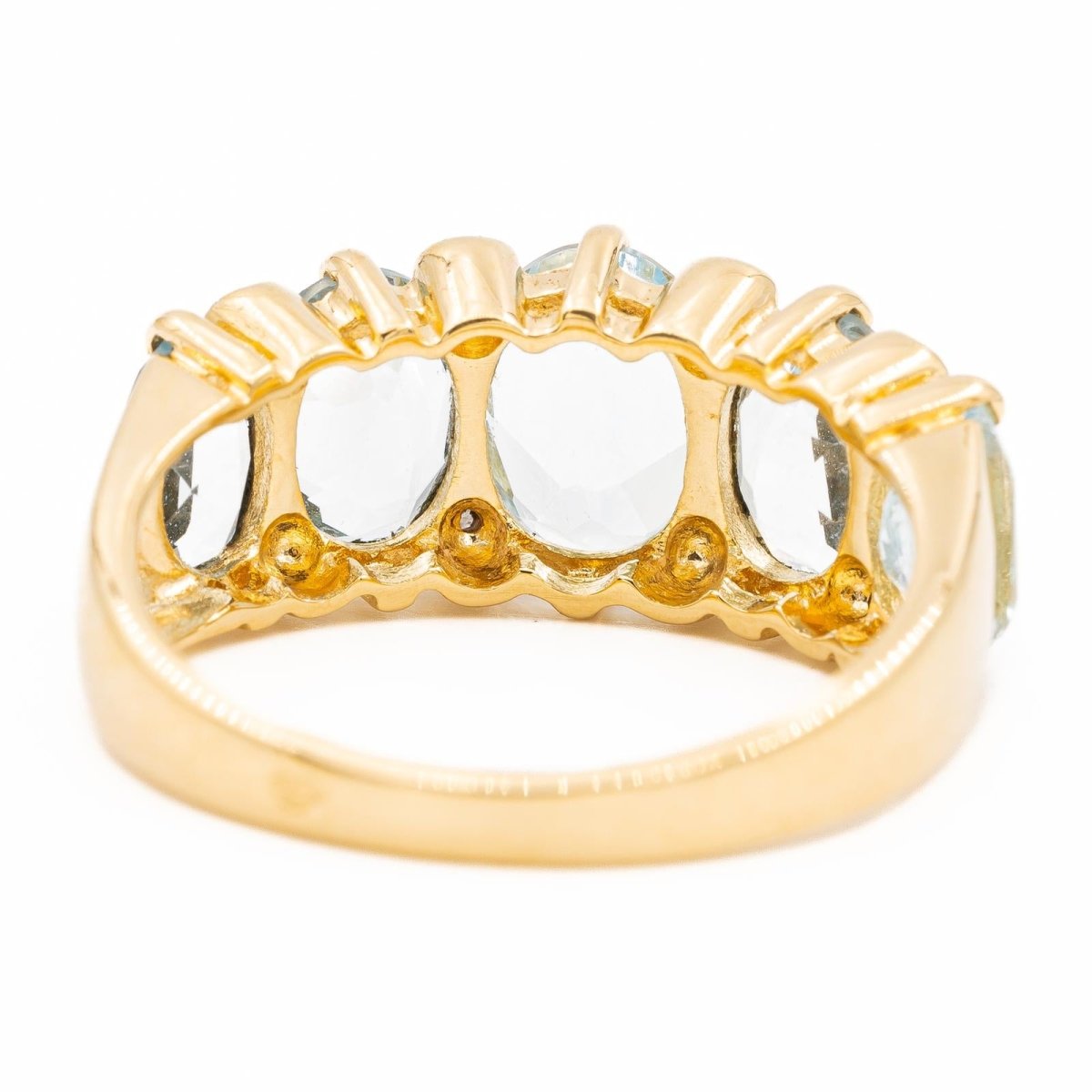 Bague Bandeau Or jaune Topaze - Castafiore