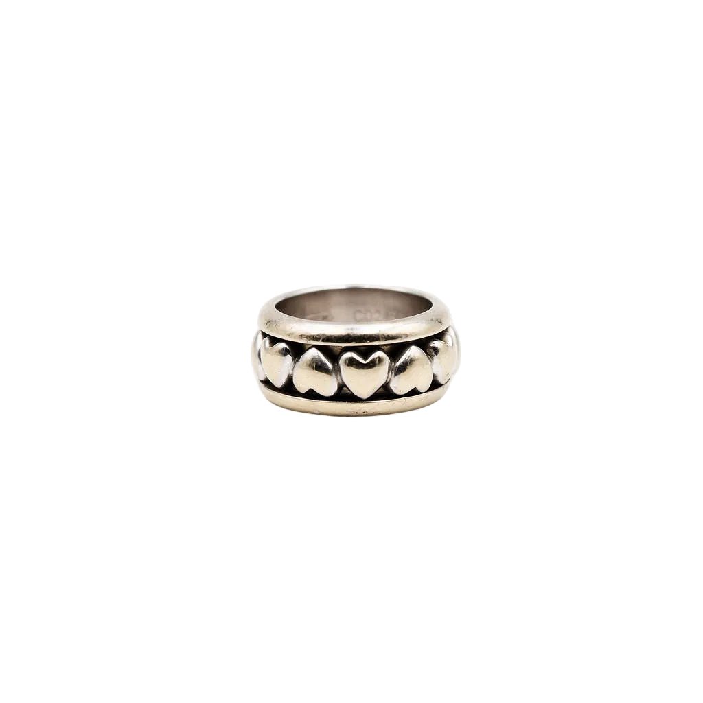 Bague Bandeau PIAGET "Coeur" en or blanc et diamants - Castafiore