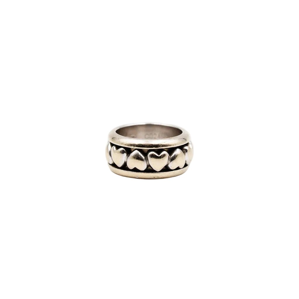 Bague Bandeau PIAGET "Coeur" en or blanc et diamants - Castafiore