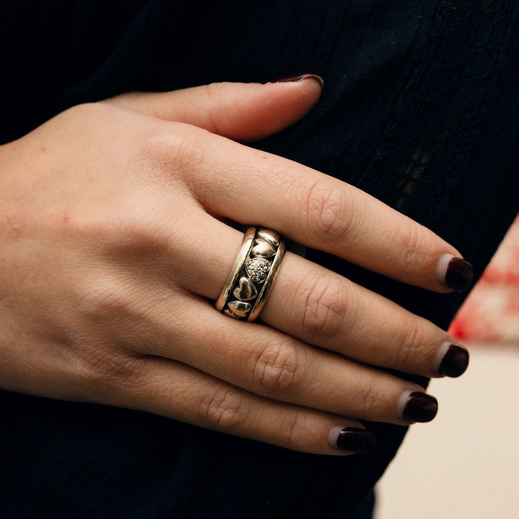 Bague Bandeau PIAGET "Coeur" en or blanc et diamants - Castafiore