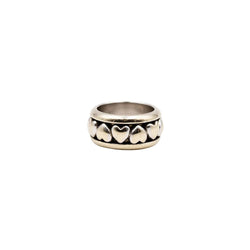Bague Bandeau PIAGET "Coeur" en or blanc et diamants - Castafiore