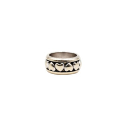 Bague Bandeau PIAGET "Coeur" en or blanc et diamants - Castafiore