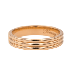 Bague Bandeau POIRAY "Ma Première" en or rose - Castafiore