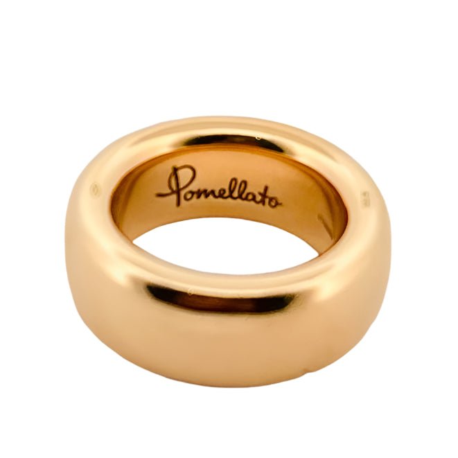 Bague Bandeau POMELLATO, "Iconica Slim" en or jaune - Castafiore