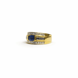 Bague bandeau saphir - Castafiore