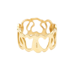 Bague Bandeau TOUS "Silueta" en or jaune - Castafiore