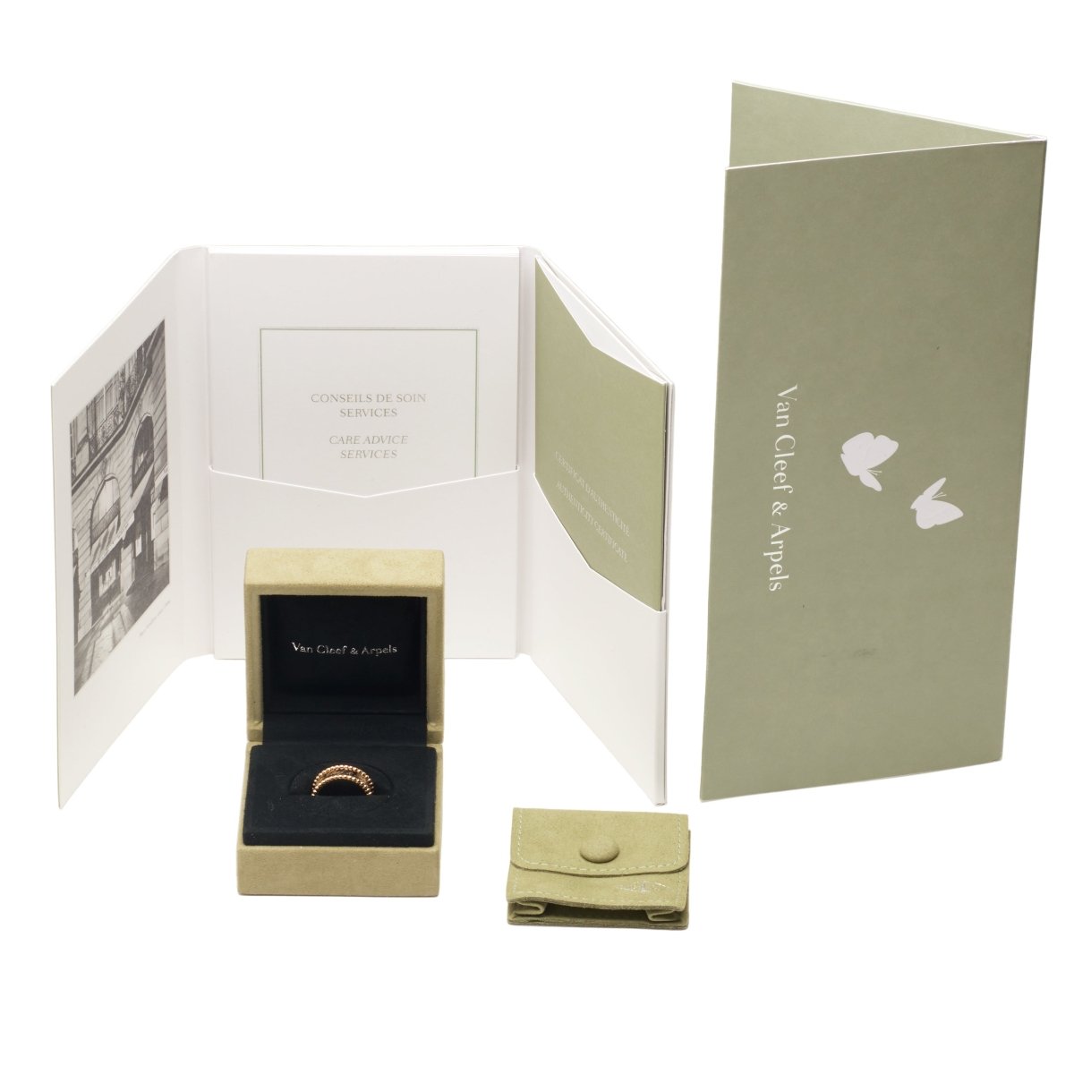 Bague Bandeau VAN CLEEF & ARPELS. en or jaune - Castafiore