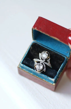 Bague Belle Epoque Toi et moi Diamants - Castafiore