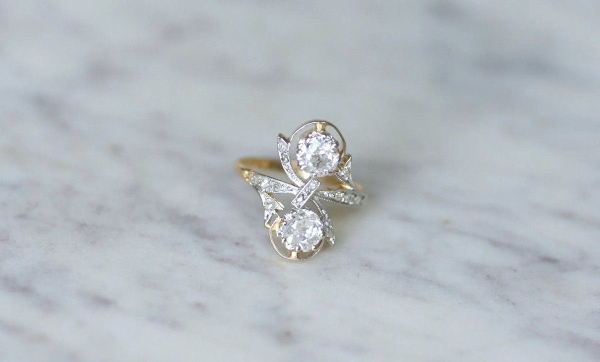 Bague Belle Epoque Toi et moi Diamants - Castafiore