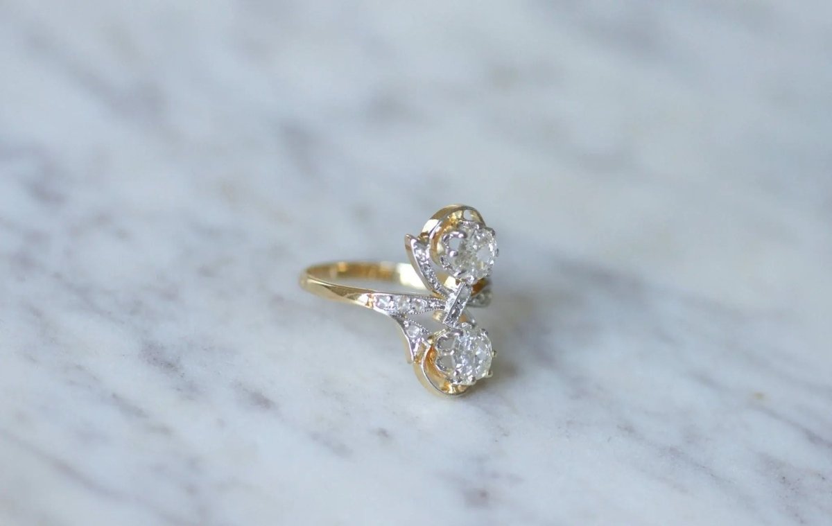 Bague Belle Epoque Toi et moi Diamants - Castafiore