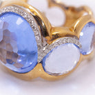 Bague BLUE SKY en or avec diamants et topaze - Castafiore