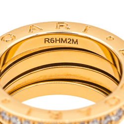 Bague BLUGARI "B.Zéro1" en or rose et diamants - Castafiore