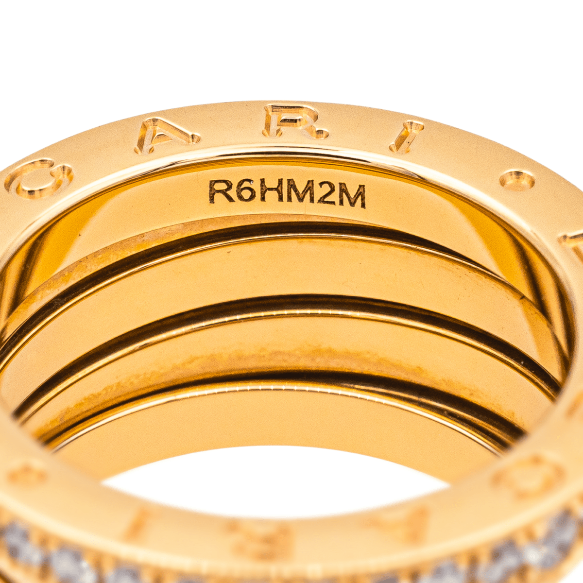 Bague BLUGARI "B.Zéro1" en or rose et diamants - Castafiore