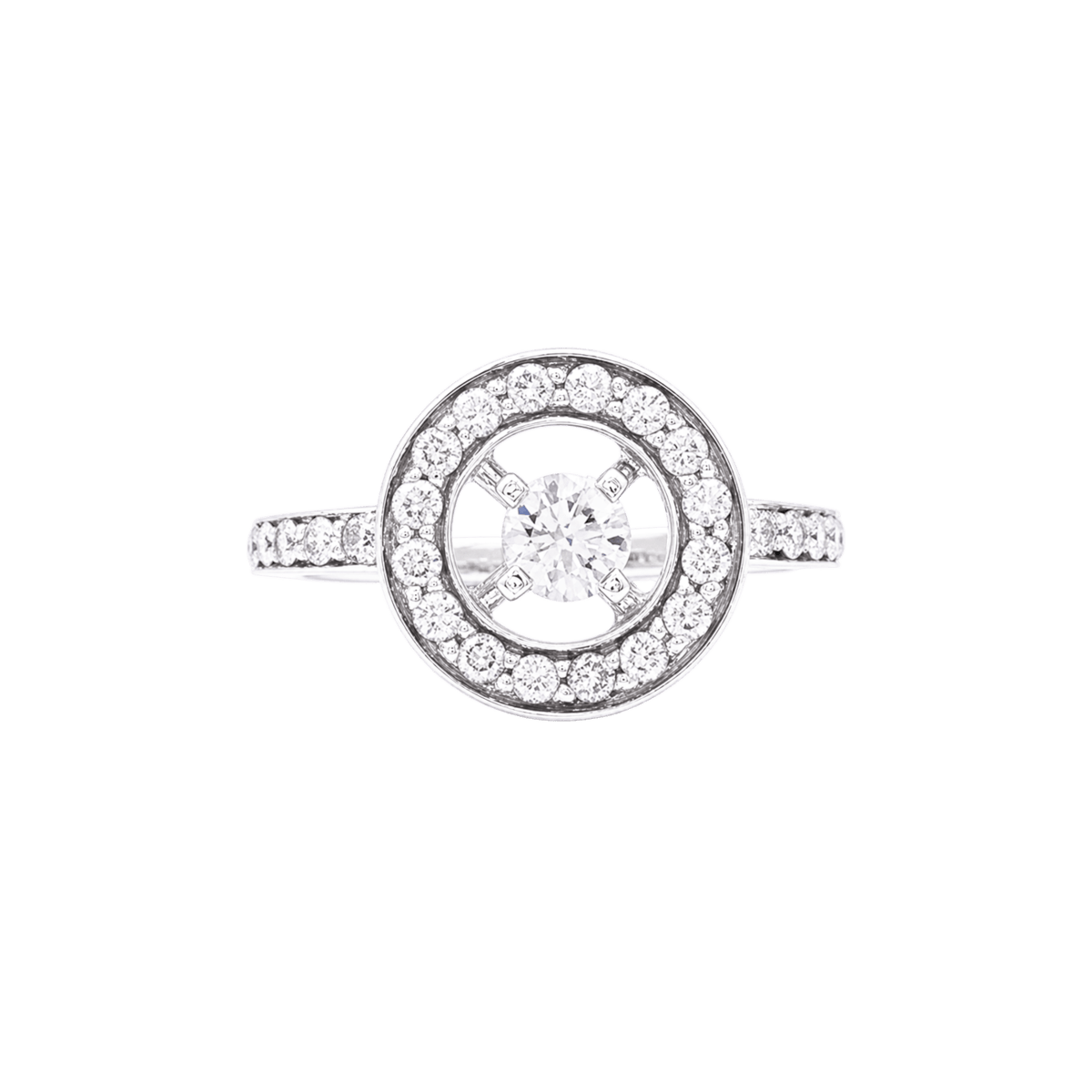 Bague BOUCHERON "Ava" en or blanc et diamants - Castafiore
