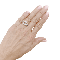 Bague BOUCHERON "Ava" en or blanc et diamants - Castafiore