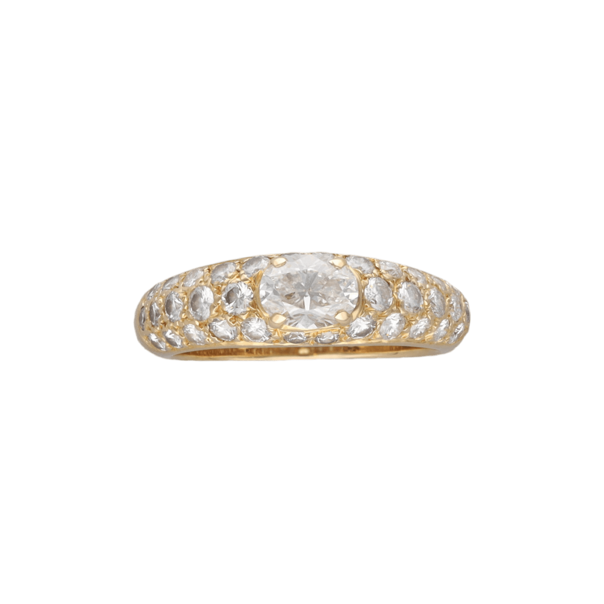 Bague BOUCHERON "Axelle" en or jaune et diamants - Castafiore