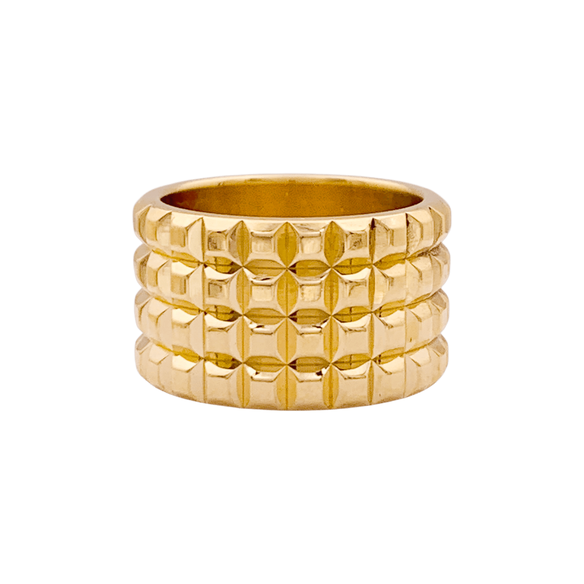 Bague BOUCHERON "Clou de Paris" en or jaune. - Castafiore