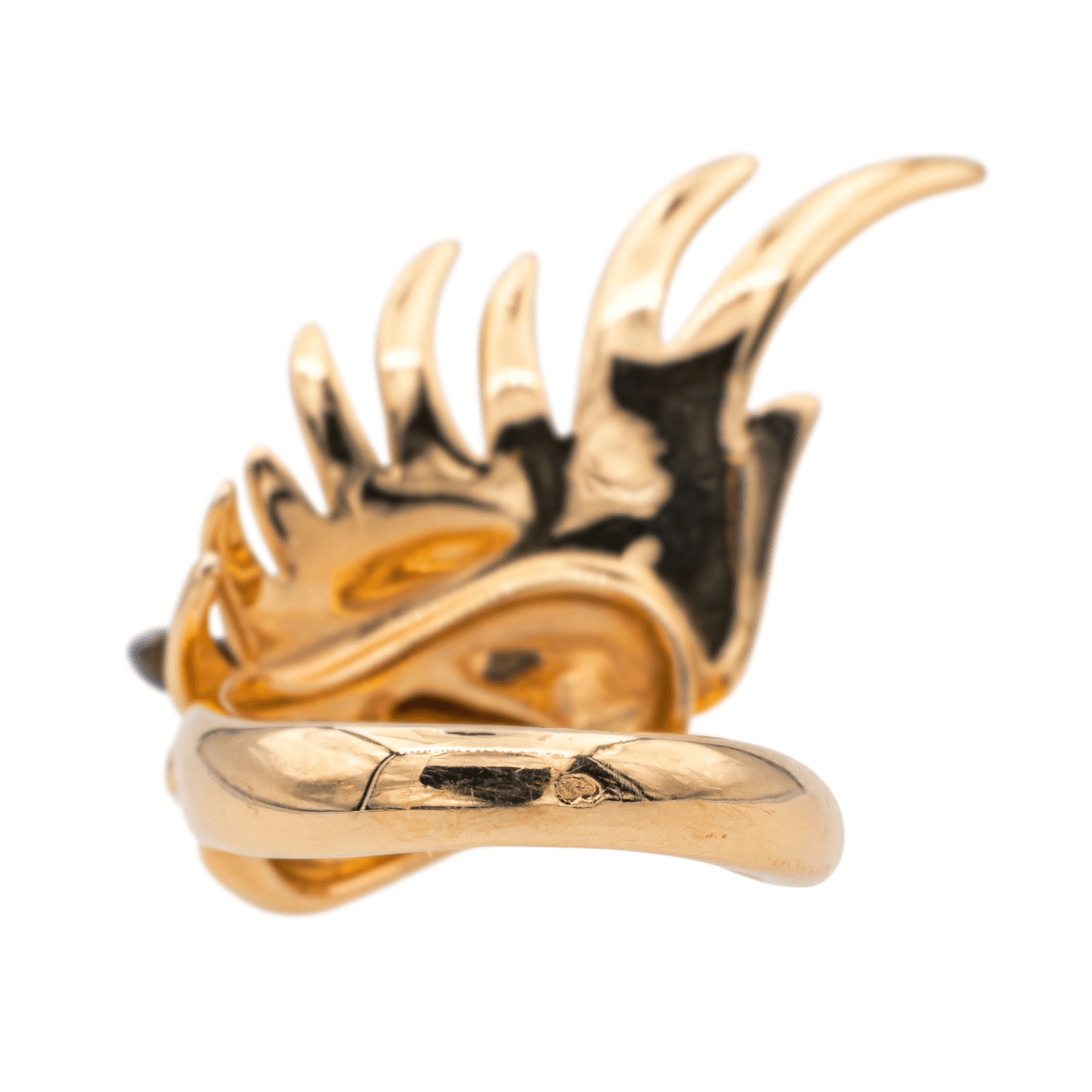 Bague BOUCHERON "Cypris" en or rose, or noir et diamants - Castafiore