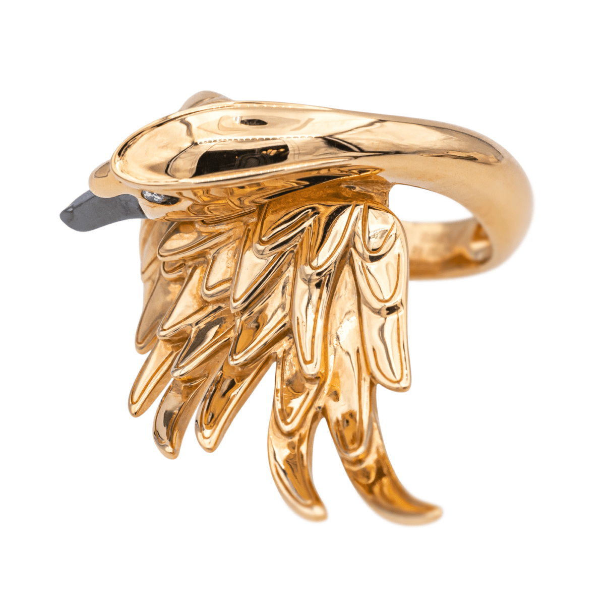 Bague BOUCHERON "Cypris" en or rose, or noir et diamants - Castafiore