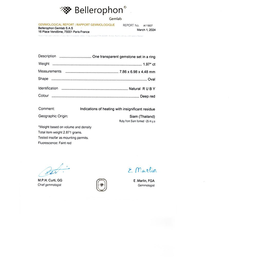 Bague BOUCHERON en or jaune, rubis et diamant - Castafiore