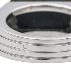 Bague BOUCHERON "Godron" en or blanc et onyx - Castafiore