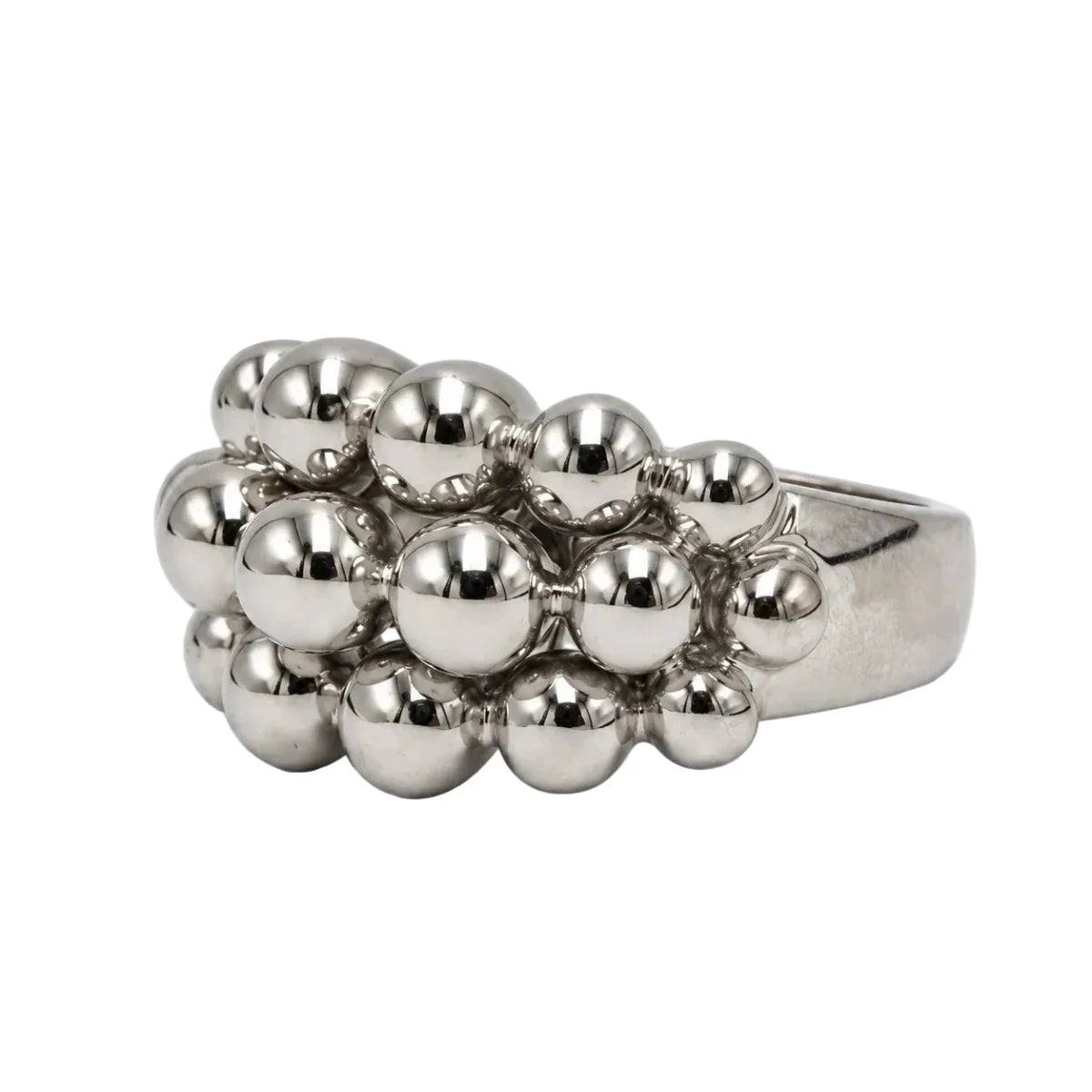 Bague BOUCHERON "Grains de raisin" en or blanc - Castafiore
