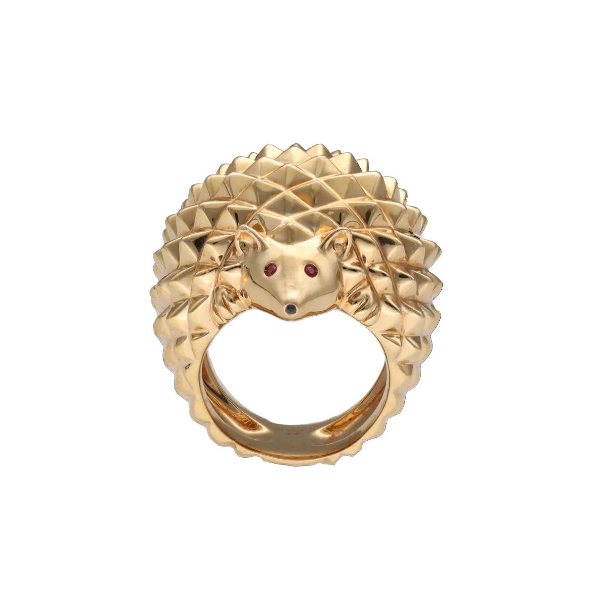 Bague BOUCHERON "Hanz le Hérisson" en or jaune et rubis - Castafiore