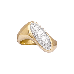 Bague BOUCHERON, or jaune et diamants - Castafiore