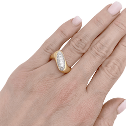 Bague BOUCHERON, or jaune et diamants - Castafiore