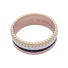 Bague Boucheron, "Quatre Classique Small", 3 ors, PVD et diamants. - Castafiore