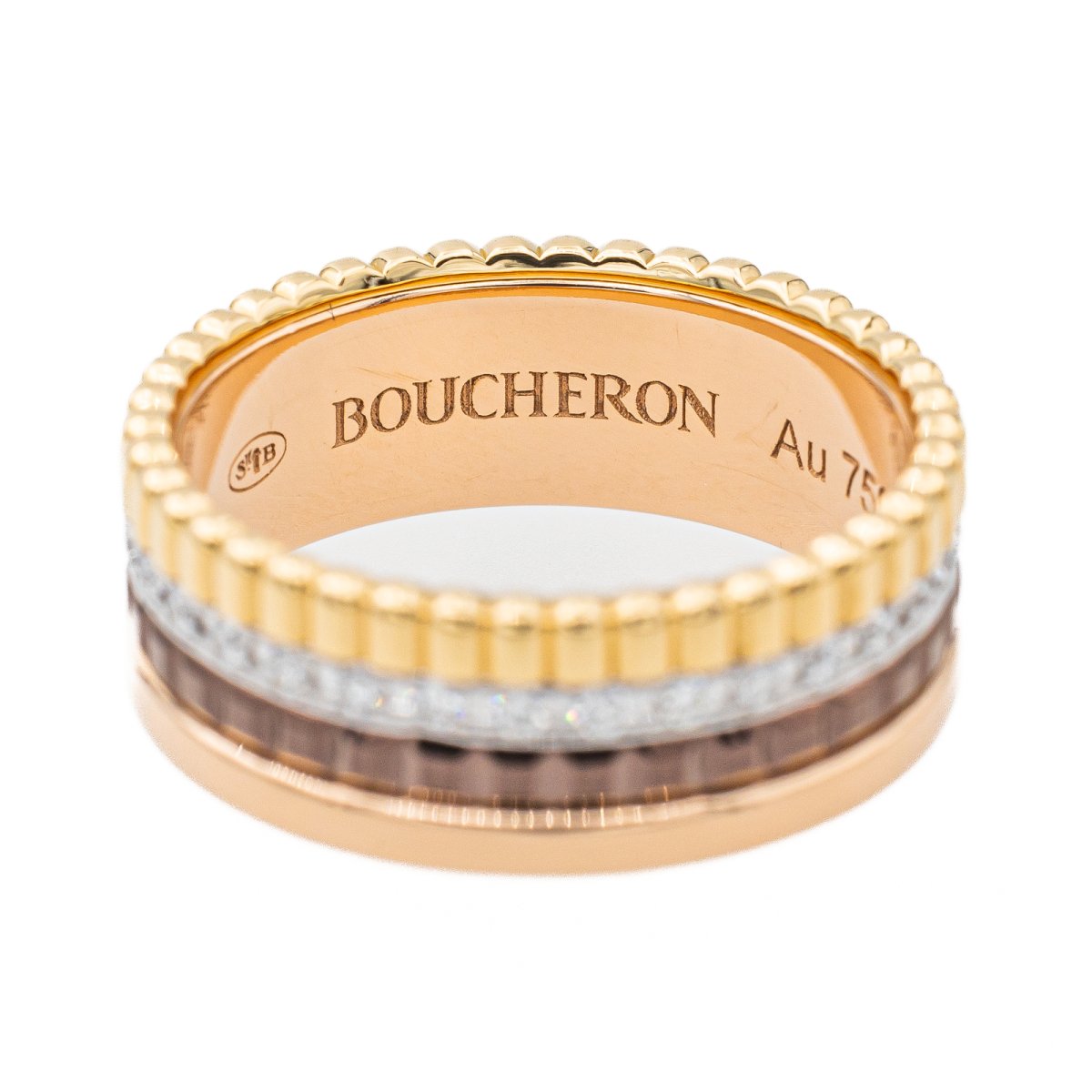 Bague BOUCHERON "Quatre" en trois ors et diamants - Castafiore