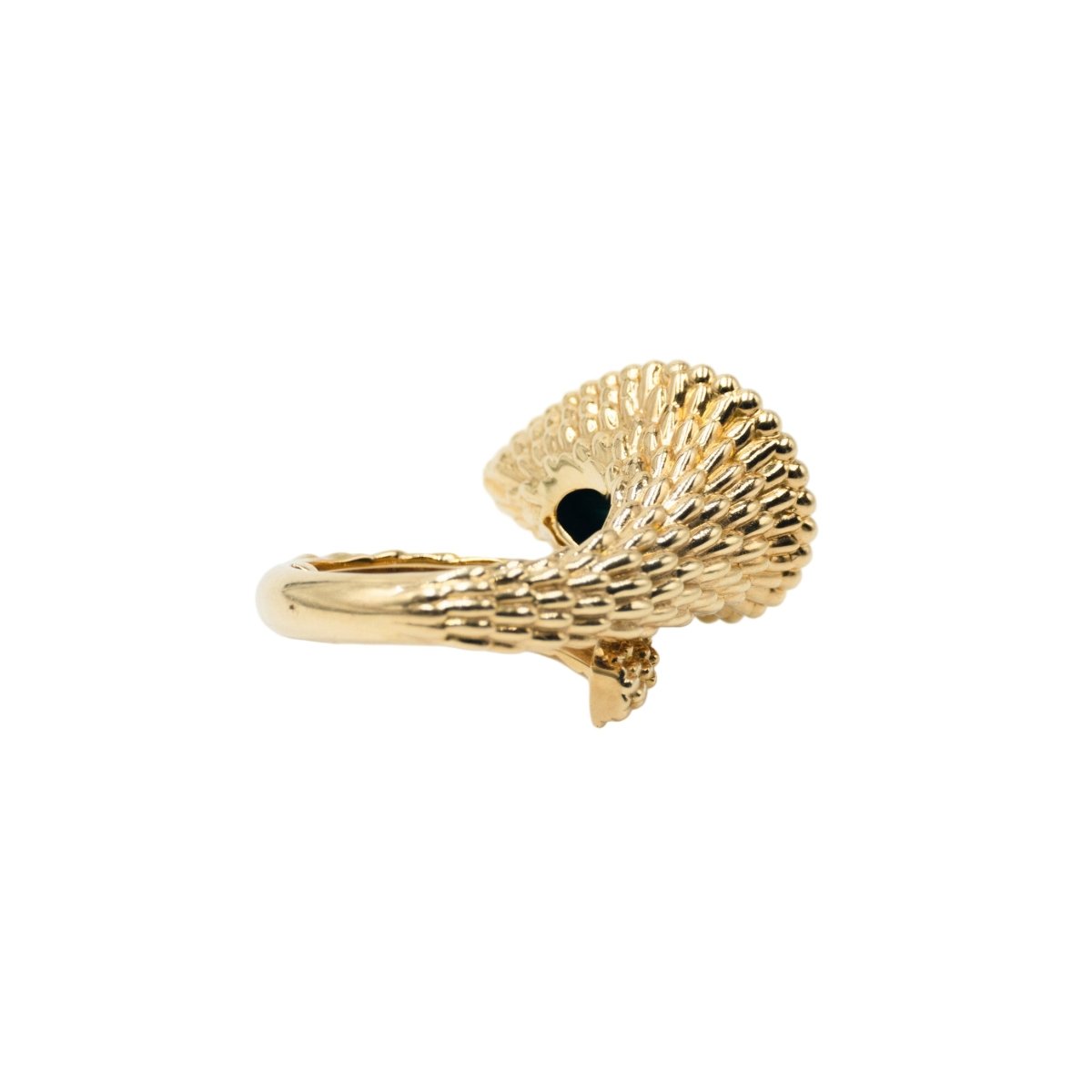 Bague BOUCHERON "Serpent Bohème" en or jaune et malachite - Castafiore