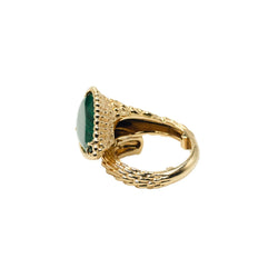 Bague BOUCHERON "Serpent Bohème" en or jaune et malachite - Castafiore
