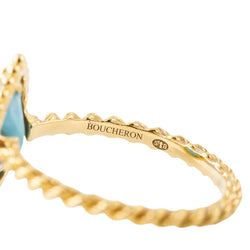 Bague BOUCHERON "Serpent Bohème" en or jaune et turquoise - Castafiore