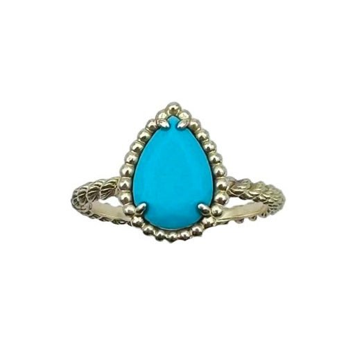 Bague BOUCHERON "Serpent Bohème" en or jaune et turquoise - Castafiore