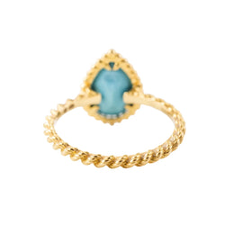 Bague BOUCHERON "Serpent Bohème" en or jaune et turquoise - Castafiore
