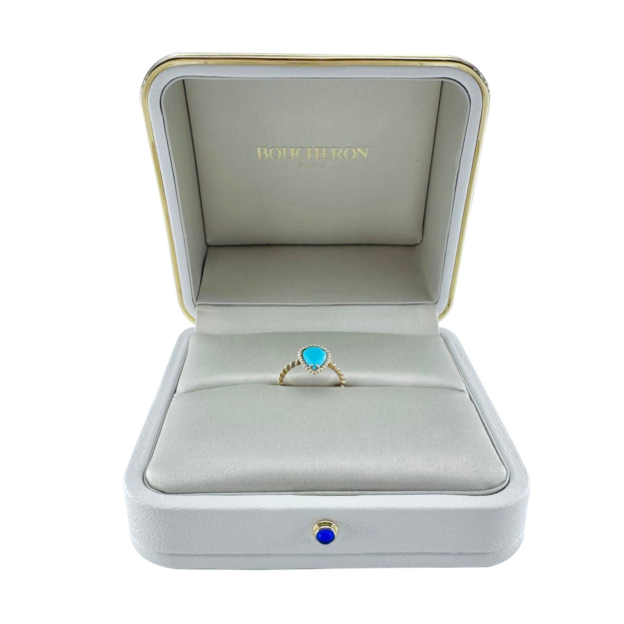 Bague BOUCHERON Serpent Bohème en or jaune et turquoise