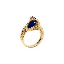 Bague BOUCHERON "Serpent Bohème Toi et Moi" en or jaune et lapis lazuli - Castafiore