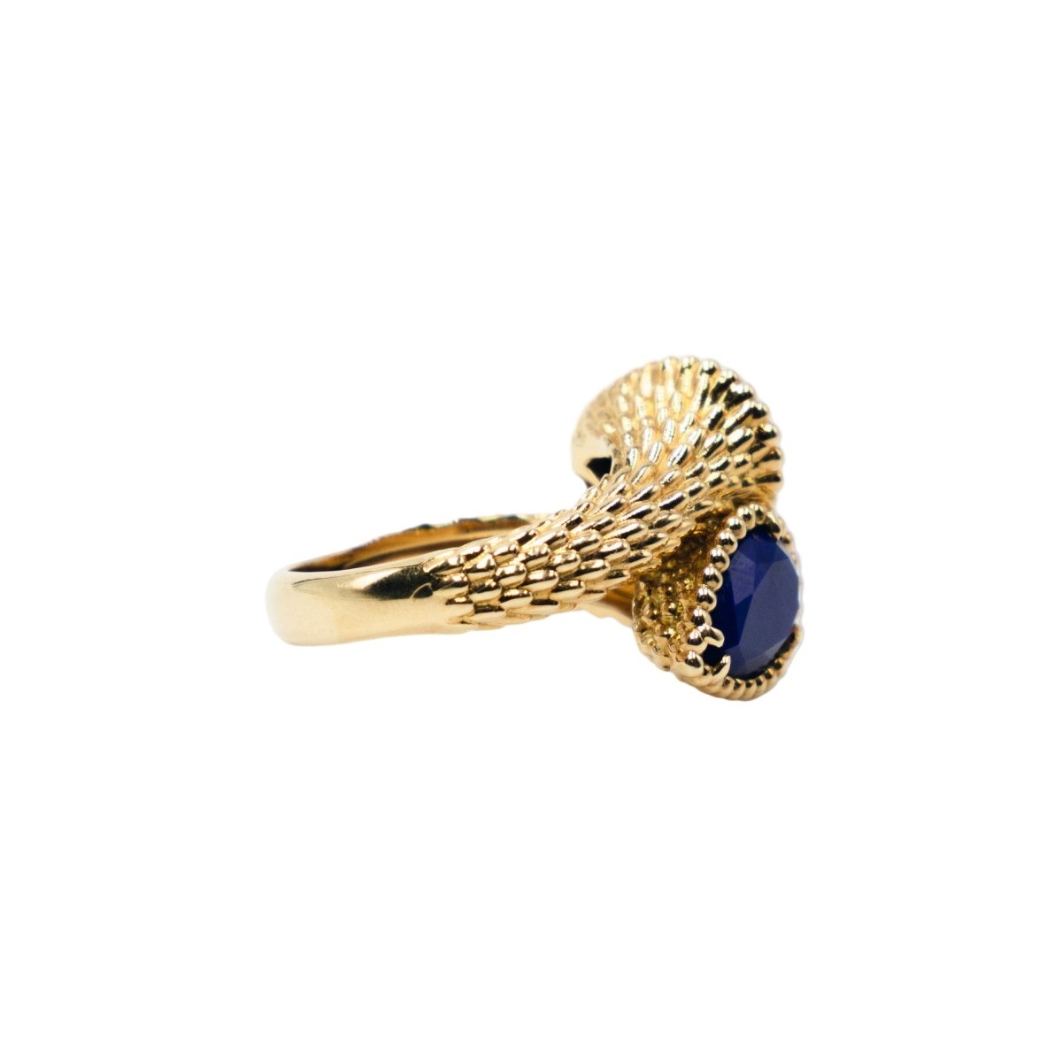 Bague BOUCHERON "Serpent Bohème Toi et Moi" en or jaune et lapis lazuli - Castafiore
