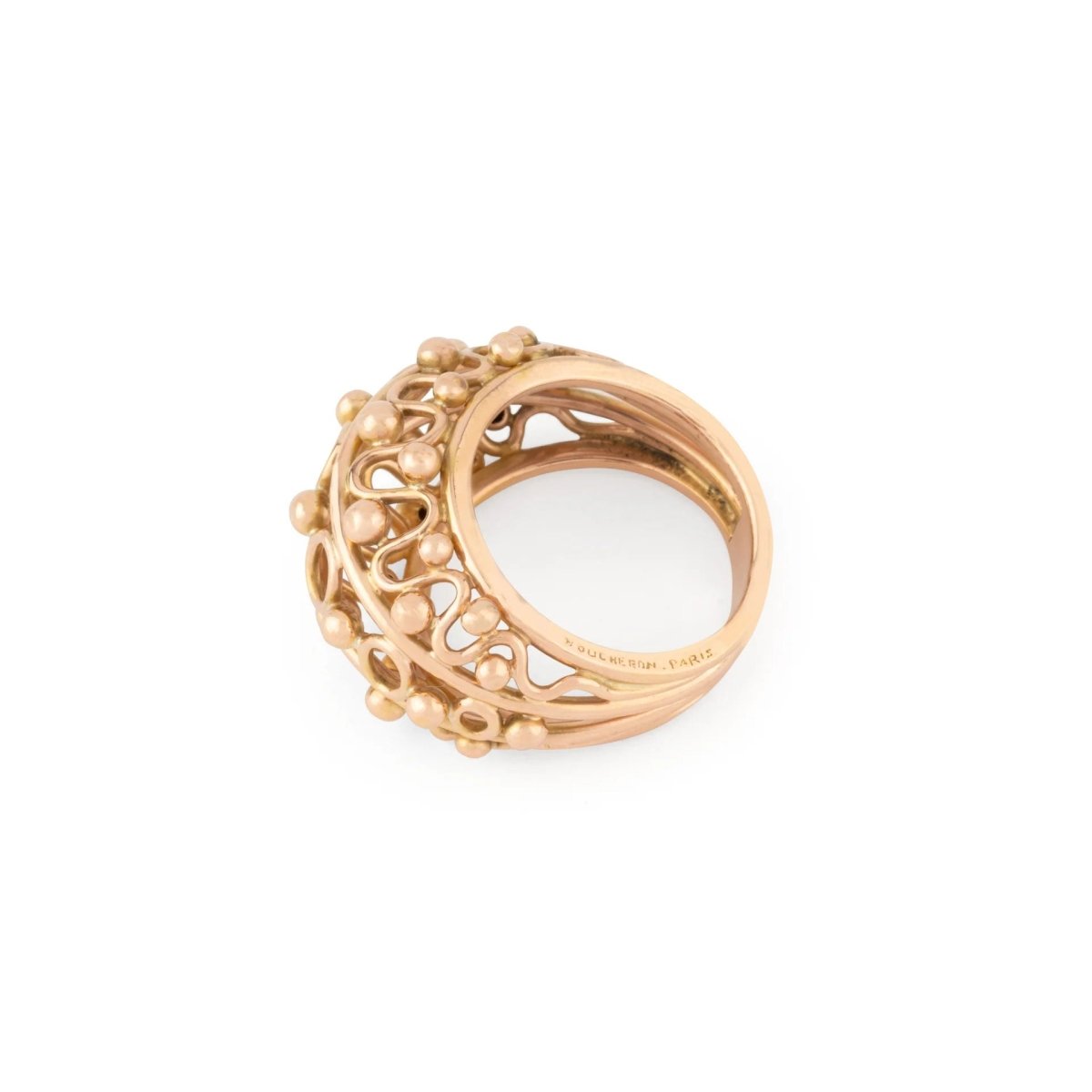 Bague Boule BOUCHERON en or rose - Castafiore